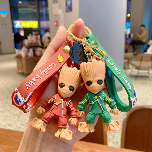 Groot  & Rocket Keychain