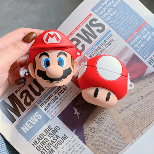 Mario & Toad Airpods Case