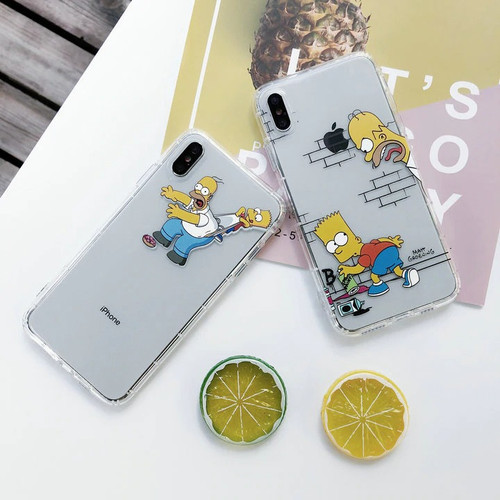 Clear Cartoon Simpson iPhone Case Clear Cartoon Simpson iPhone Case