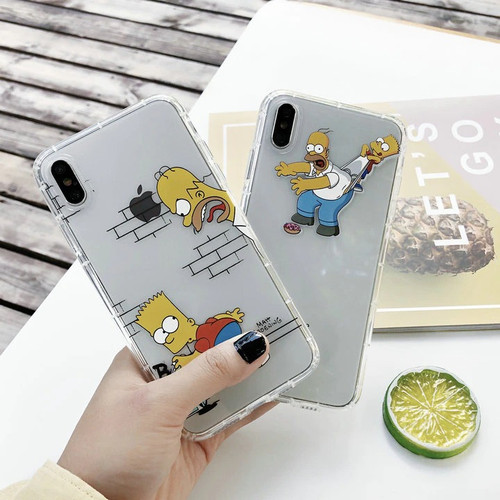 Clear Cartoon Simpson iPhone Case Clear Cartoon Simpson iPhone Case