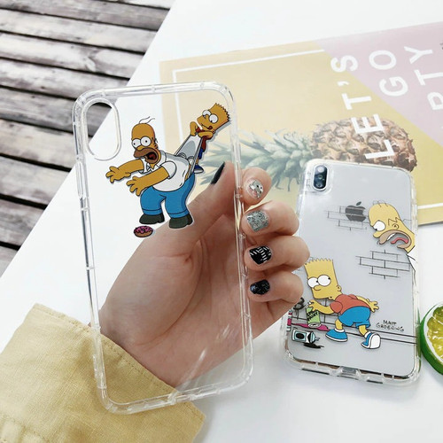 Clear Cartoon Simpson iPhone Case Clear Cartoon Simpson iPhone Case