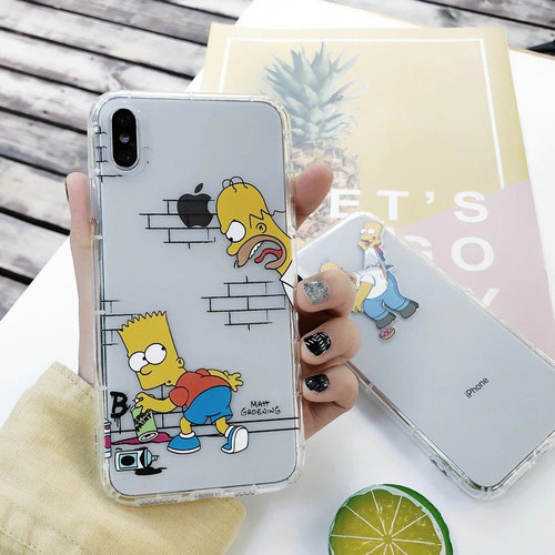 Clear Cartoon Simpson iPhone Case Clear Cartoon Simpson iPhone Case