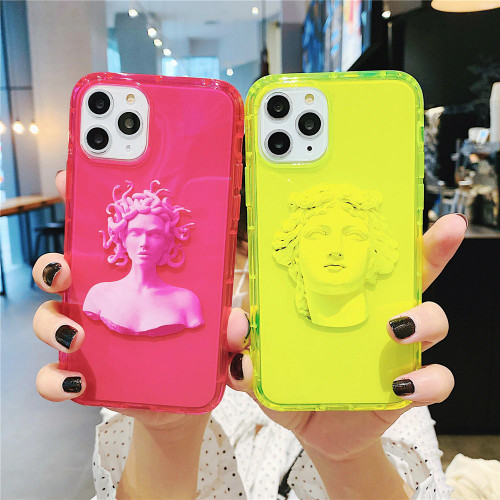 Fluorescent Medusa Clear iPhone Case Fluorescent Medusa Clear iPhone Case