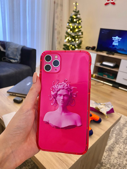 Fluorescent Medusa Clear iPhone Case Fluorescent Medusa Clear iPhone Case