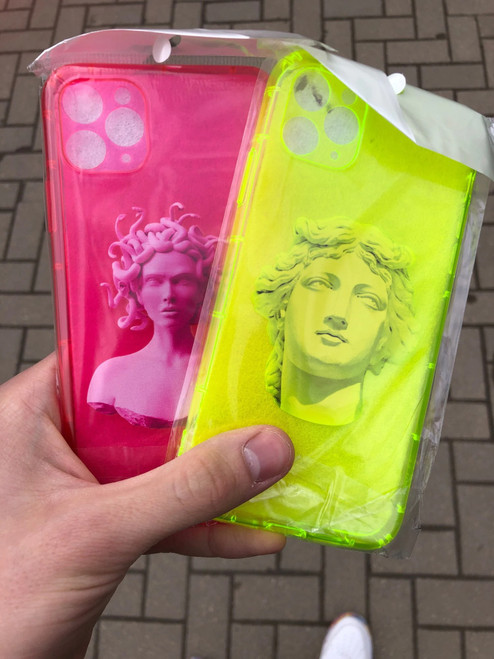Fluorescent Medusa Clear iPhone Case Fluorescent Medusa Clear iPhone Case