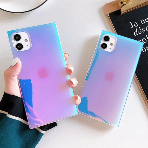 Purple Laser Square iPhone Case Purple Laser Square iPhone Case
