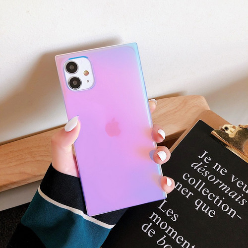 Purple Laser Square iPhone Case Purple Laser Square iPhone Case
