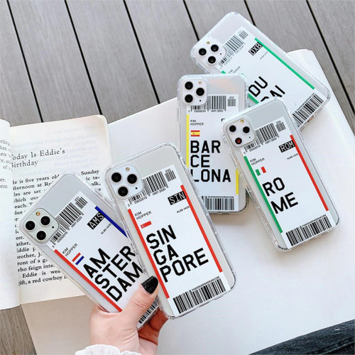 Travel Ticket Label iPhone Case Travel Ticket Label iPhone Case