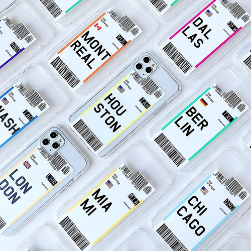 Travel Ticket Label iPhone Case Travel Ticket Label iPhone Case