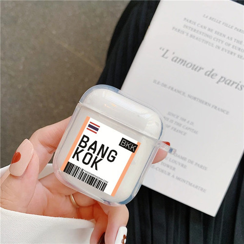 Tourist Clear Air ticket Airpod Case Tourist Clear Air ticket Airpod Case