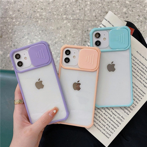 Clear Slide Camera Lens Protection iPhone Case