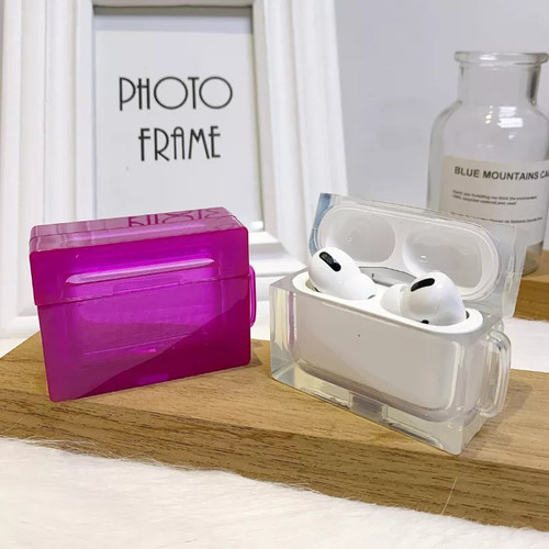 Fluorescence Clear Transparent Airpod Case Fluorescence Clear Transparent Airpod Case