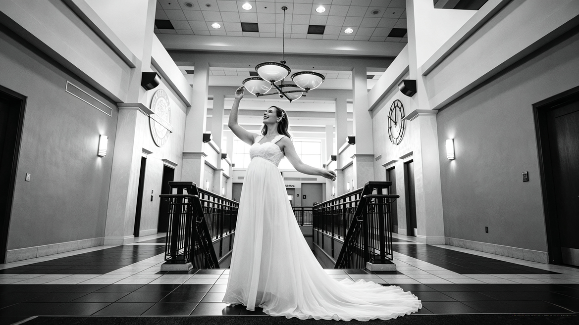 Affordable Maternity Wedding Dress for a Harris County Courthouse Elopement