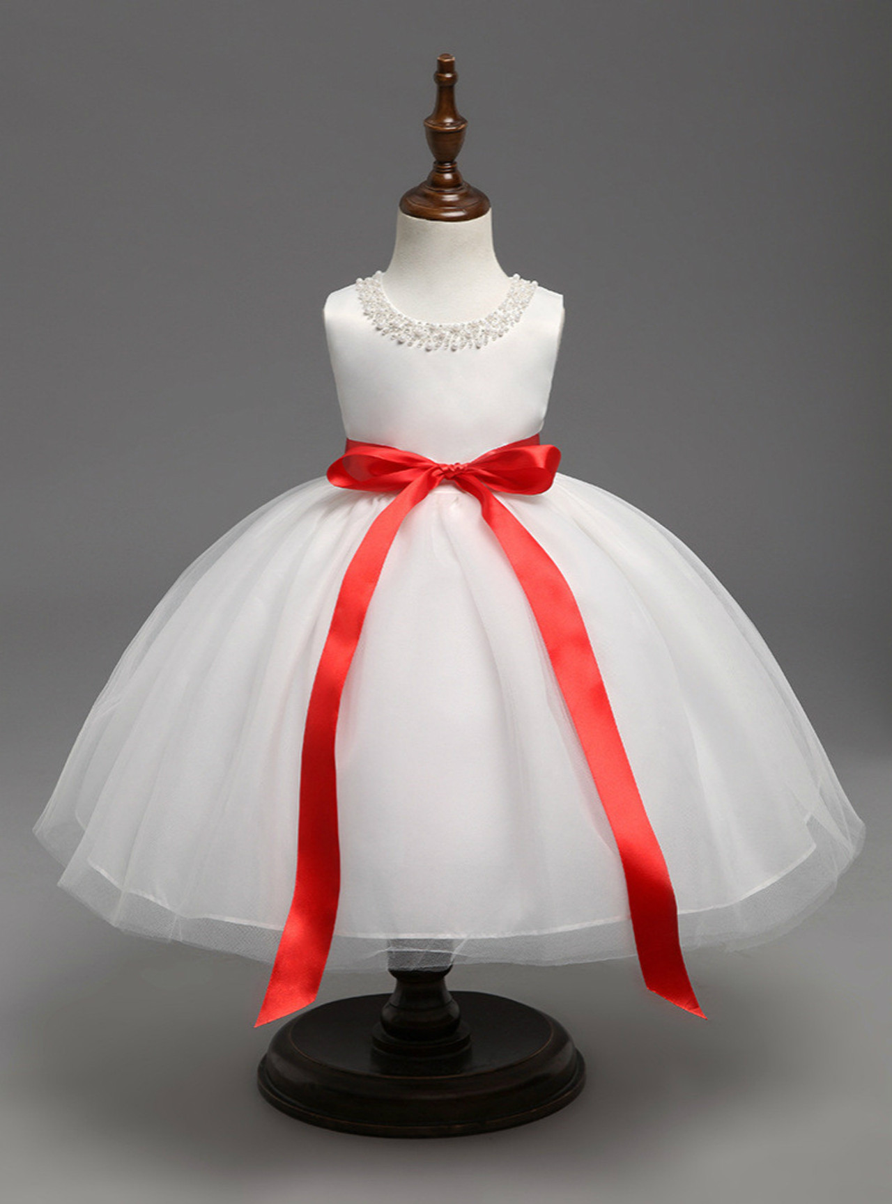 New High Quality Girl Lace Elegant Floor-Length Princess Ball Gown Wedding  Dress | eBay