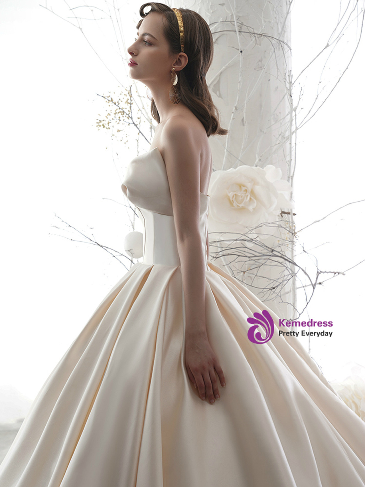 Novias Bridal | Heart Fit & Flare Florencia In Ivory Color Wedding Dress