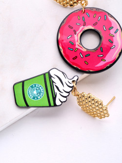 Donuts & Ice Cream Design Mismatch Earrings