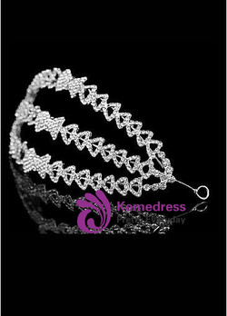 In Stock Glamourous Alloy & Rhinestones Tiara
