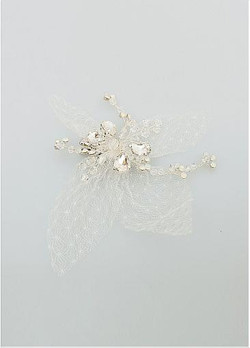 Wedding Hair Jewelry With Rhinestones & Flowers