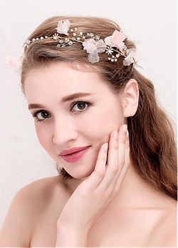 Chic Alloy Wedding Hair Jewelry With Pearls