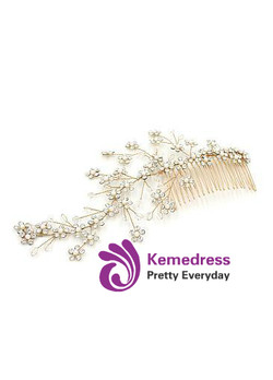 Hair Ornaments With Rhinestones & Pearls