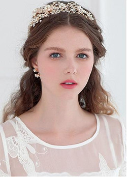 Cheap Elegant Alloy Hair Jewelry With Rhinestones & Pearls