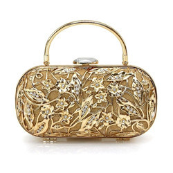 Cheap High-grade Metal Hollow-out Design Clutch