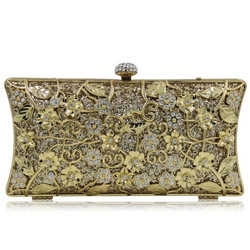 Cheap Luxurious Sequins Floral Rhinestone Evening Clutch
