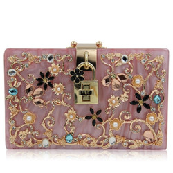 Luxury Hollow Out Flowers Evening Clutch