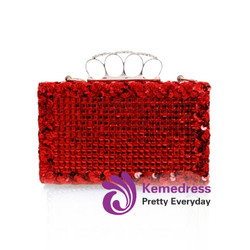 Fashion Shiny Floral Diamond Evening Clutch
