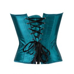 Cheap Feather Sequined Embroidered Corset