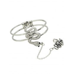 Cheap  Vintage Snake Bracelet With Ring