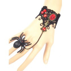 Cheap  Spider Lace Bracelet with Ring