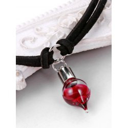 Cheap Faux Leather Round Blood Halloween Choker