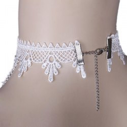 Cheap Emboss Butterfly Lace Choker
