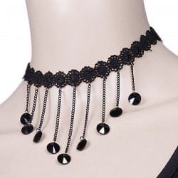 Cheap Vintage Floral Chains Pendant Choker For Women