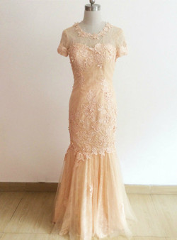 Stunning Short Sleeves Mother of the Bride Dresses Cheap Formal Dresses