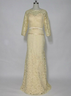 Wonderful Long 3/4 Sleeves Mother of the Bride Dresses Formal Dress