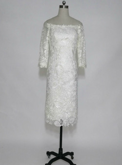 Charming Off the Shoulder 3/4 Sleeves Formal Dresses Mother of The Bride Dresses