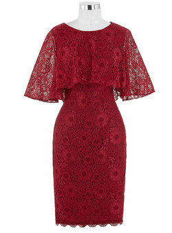 Stunning Short Mother of the Bride Dresses with Cape 2017