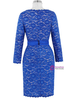 Elegant  Knee Length Lace Dress Short Mother of the Bride Dresses