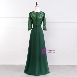 Graceful Long Chiffon Plus Size Mother Of The Bride Dresses With Lace
