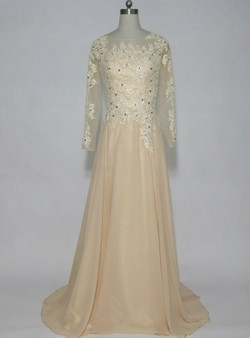 Latest Long Sleeves Formal Dresses Mother of the Bride Dresses