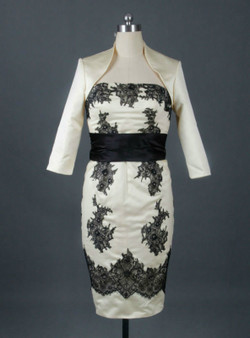 Fancy  Plus Size Two Piece Champagne Mother Of The Bride Dresses