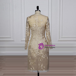 Delicate 2017 Champagne Mother Of The Bridal Dress Knee-length
