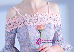 Tulle Homecoming Dress Two Straps Homecoming Dress  Applique Junior School Dress