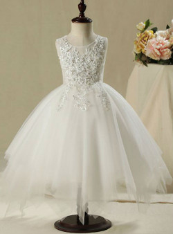 Sweet Beautiful Church Wedding Party Dresses 2017 Flower Girl Dresses