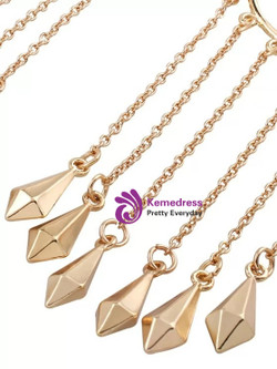 Fancy Fringed Alloy Circle Maxi Drop Earrings