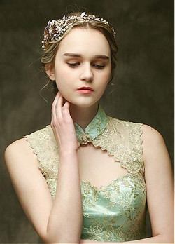 Wedding Hair Ornaments With Rhinestones In Stock Stunning Alloy