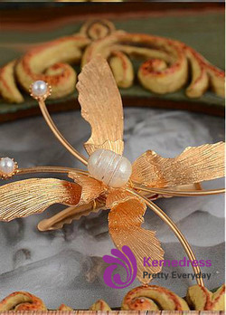 Wedding Hair Ornaments With Pearls Beautiful Alloy