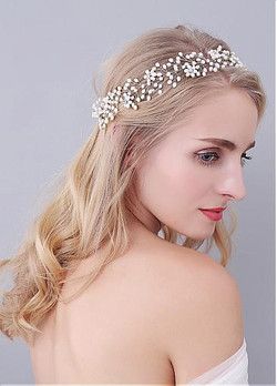 Beautiful Exquisite Wedding Hair Jewelry With Pearls
